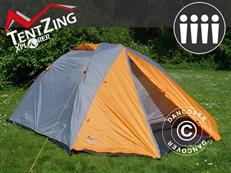 Namiot Kempingowy TentZing Xplorer, 4-osobowy, Pomarańczowy/Szary